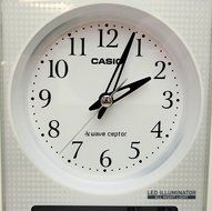 CASIO White TQT-351NJ-7BJF TQT-351NJ-7BJF analog radio alarm clock with temperature hygrometer (Japan Import) N4