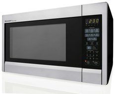 Sharp Countertop Microwave Oven ZR451ZS 1.3 cu. ft. 1000W Stainless Steel with Sensor Cooking N9