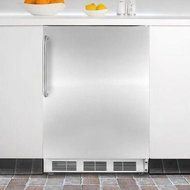 Summit FF6CSSRHD 24" Built In Undercounter All Refrigerator with Complete Stainless Steel Exterior N3