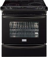 Frigidaire FGES3065KBGallery 30" Black Electric Slide-In Smoothtop Range - Convection