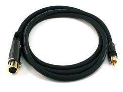 Monoprice 104785 Premier Series XLR Female to RCA Male 16AWG Cable - 6-Feet- Black