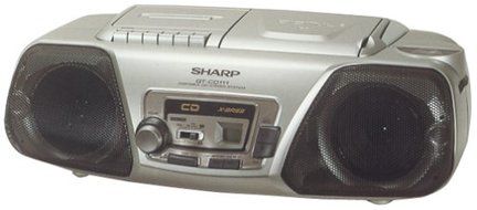 Sharp QTCD114 Silver Boombox