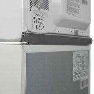 Energy Star White Refrigerator and Microwave Combo N2