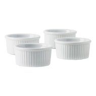 Tuxton Home Duratux Porcelain White Souffl&eacute; 10 oz - Set of 4; Restaurant Grade Nonporous Virtrified China; Thermal... N6
