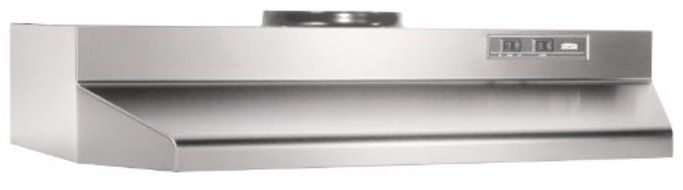 Broan 423604 ADA Capable Under-Cabinet Range Hood, 190 CFM 36-Inch, Stainless Steel N5