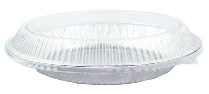 Durable Foil Pans 8 7/8" For Foods Pizza Plate Baking Dish With Lids 10 Sets. N3