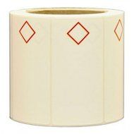 4.3125" x 8.375" - GHS Stock Thermal Transfer Labels, 1 Symbol Roll, Paper, Roll 0f 500 -COM-LB-GHS1