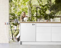 XXL Tank 6 Programs Dishwasher Finish: White
