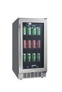 Titan TT-CBC1580SZ 80-Can Beverage Cooler SEAMLESS Stainless Steel N3