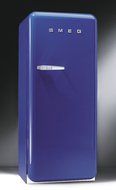 Smeg FAB28UBL 9.22 cu. ft. 50's Style Refrigerator - Blue, Left Hinge