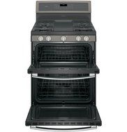 GE PGB960EEJES Profile 30" Slate Gas Sealed Burner Double Oven Range N3