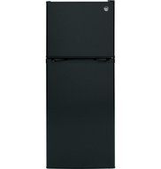 GE GPE12FGKBB 24" Energy Star Qualified Top-Freezer Refrigerator with 11.6 Cu. Ft. Capacity in Black
