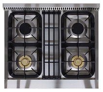 AGA APRO30AGSS 30" Professional Gas Range with RapidBake Convection, Stainless Steel N4