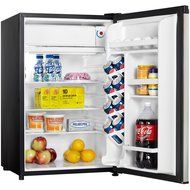 Danby DCR044A2BSLDD Designer Compact Refrigerator/Freezer, 4.4 Cubic Feet, Black/Spotless Steel N2