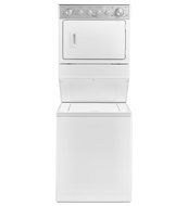 Whirlpool WGT4027EW 28" Combination 2.5 cu. ft. Washer/ 5.9 cu. ft. Gas Drier with HE Agitator Fabric Softener...