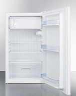 Summit CM406W Counter Height Refrigerator-freezer in White for Residential Use, with Manual Defrost, Glass Shelves... N3