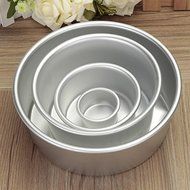 Bluelover Aluminum Alloy Non Sticky Round Cake Mould Baking Pan Bakeware N4