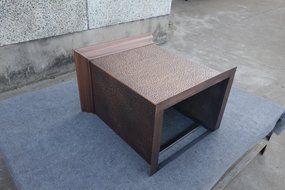 25''H Copper Extension Part for Copper Range Hood,Three Side,with Crown,H25''xW18-1/4''xD14'',Hood Hammering Body... N3
