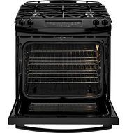 GE JGS650DEFBB 30" Black Gas Slide-In Sealed Burner Range N2