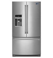 Maytag MFT2574DEM Ice2O 24.7 Cu. Ft. Stainless Steel French Door Refrigerator - Energy Star