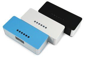 HIFI Wireless V4.0 Bluetooth Stereo Speaker with LED Display Multimedia Time Alarm FM Mode(black) N6