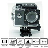 LISB WIFI 2.0"LCD Waterproof Diving Cycling Sports Action Camera with 2 Batteries and Free accessories(Black) N6