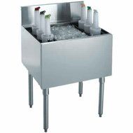 Krowne KR18-30DP Ice Bin For 120-lbs Ice w/ 15-in D Bin, Stainless, Each