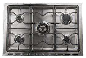 Fagor RFA-365 DF Dual Fuel Range with Dual Convection, 5 Gas Burners and 7 Cooking Programs, 36-Inch