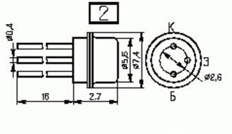 Transistors silicon KT104B analogue 2N1024, 2N1027, BSZ10, BSZ11, OC201 USSR 5 pcs
