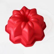 X-Haibei Fancy Bundt Cake Pan Chocolate Ice Cream Bakeware Silicone Mold 8.5inch N2