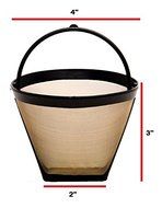 1 X 4-Cup Cone Shape Permanent Coffee Filter fits Mr. Coffee 4 Cup Coffeemakers N2