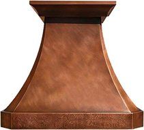 Custom Copper Exhaust Hood (30", light)