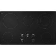 Whirlpool W5CE3625AB 36" Black Electric Smoothtop Cooktop
