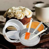 EOZY Aluminum Alloy Bakeware Round Mousse Cake Pan 8-inches N2