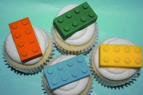 Hompow Set of 3 Ice Cube Trays And Candy Silicone Molds for Robot and Building Bricks Theme N6