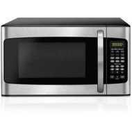 Hamilton Beach 1.1 cu ft, 10 power levels, LED display, 1000W, Microwave oven, Stainless Steel ,Weight and time... N2
