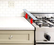 Kohzie Silicone Stove Counter Gap Cover WHITE, Stove Gap, Gap cap for stoves (Set of 2) N8