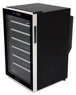 Whynter WC-282TS 28 Bottle Touch Control Freestanding Wine Cooler, Black with Stainless Steel Trim N4