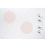 GE JP3030TJWW 30" White Electric Smoothtop Cooktop