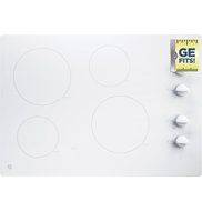 GE JP3030TJWW 30" White Electric Smoothtop Cooktop N2