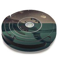 Skin Decal Vinyl Wrap For IRobot Roomba 650 655 Vacuum / Elephant Trunk Water Moon