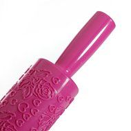 KingSo&reg; Embossed Rolling Pin Fondant Cake Paste Gum Embossing Sugarcraft Decorating Tool,Rose