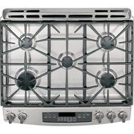 GE JGS750SEFSS 30" Stainless Steel Gas Slide-In Sealed Burner Range - Convection N2