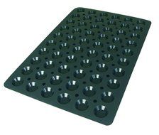 Lekue Professional Baking 54 Cavities Canele Bordelais Mold, 23.6&quot; x 15.7&quot;, Black N7