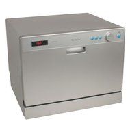 EdgeStar 6 Place Setting Countertop Portable Dishwasher - Silver N3