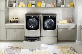 LG TurboWash Series Power Pair Special-Mega Capacity Laundry System with Twin Wash SideKick Pedestal Washer and... N3