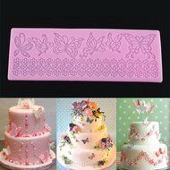 Genenic 3D Chocolate Fondant Sugarcraft Butterfly Lace Mould Cake Decorating Mold N7