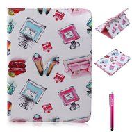 Galaxy Tab 4 10.1 Case, High Quality PU Leather Wallet Case [Card Slots] Damage Resistance and Kickstand Feature... N644