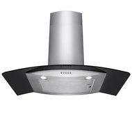 Golden Vantage &reg; 36&ldquo; Stainless Steel Wall Mount Range Hood Black Tempered Glass Kitchen Vents N3