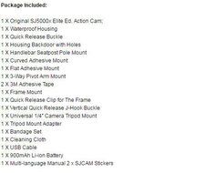 2.0 Inch LCD Action Camera Novatek with Accessories (SJcam SJ5000X WIFI ELITE SONY IMX078 GYRO 4K24 2K) N2